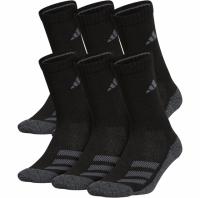 Adidas Kids Cushioned Angle Stripe Crew Socks 6 Pack