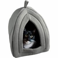 Cat House Indoor Bed with Removable Foam Cushion Pet Tent