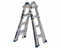 Werner 18ft Reach Aluminum 5-in-1 Multi-Position Duty Pro Ladder