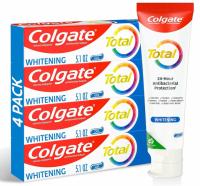 Colgate Total Whitening Toothpaste Gel 4 Pack