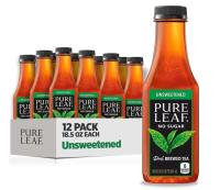 Pure Leaf Iced Tea, Unsweetened Real Brewed Tea 12 Pack