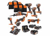 Ridgid 18V SubCompact Brushless Cordless 8-Tool Combo Kit