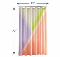 Mainstays Colorblock Shower Curtain
