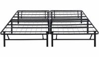 PrimaSleep 14in Foldable Metal Platform Bed Frame