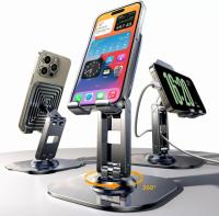 Lisen Dual Folding Cell Phone Stand for Desk 2 Pack