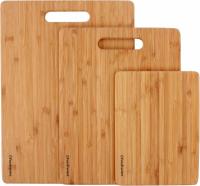 Bamboo Cutting Boards for Kitchen Wood Cutting Board 3 Set