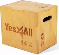 Yes4All 3 in 1 Wooden Plyo Box