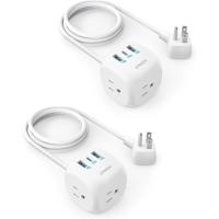 Anker USB C 321 Outlet Extender with 3 Outlets 2 Pack