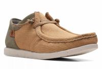 Clarks Mens ShacreLite Moc Beige Casual Shoes