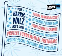 Vote Harris Walz Sticker MoveOn