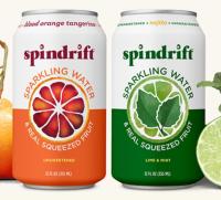 Can of Spindrift Sparkling Water with Alexa