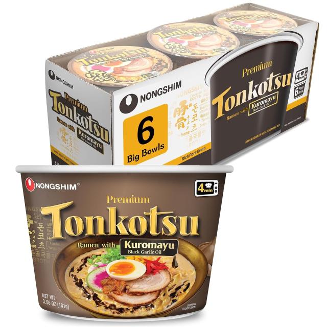 Nongshim Tonkotsu Ramen with Kuromayu Noodle 6 Pack