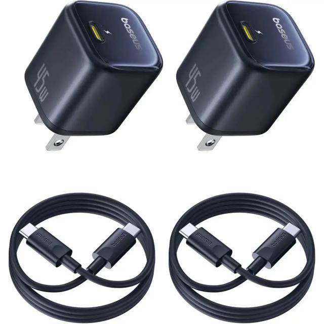 Baseus 45W USB-C Charging Block 2 Pack
