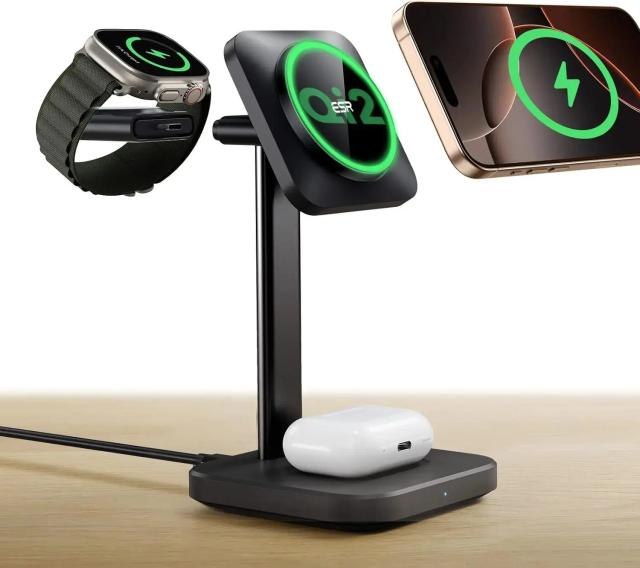 ESR Qi2 3 in 1 Wireless Charging Station