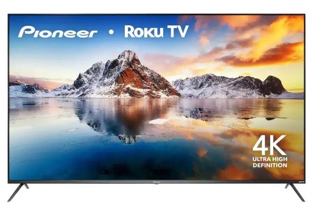 Pioneer 75in LED 4K UHD Smart Roku TV