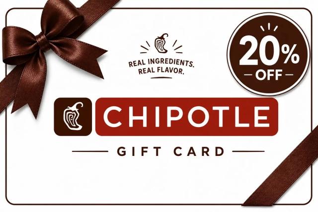 Chipotle Discount Gift Card
