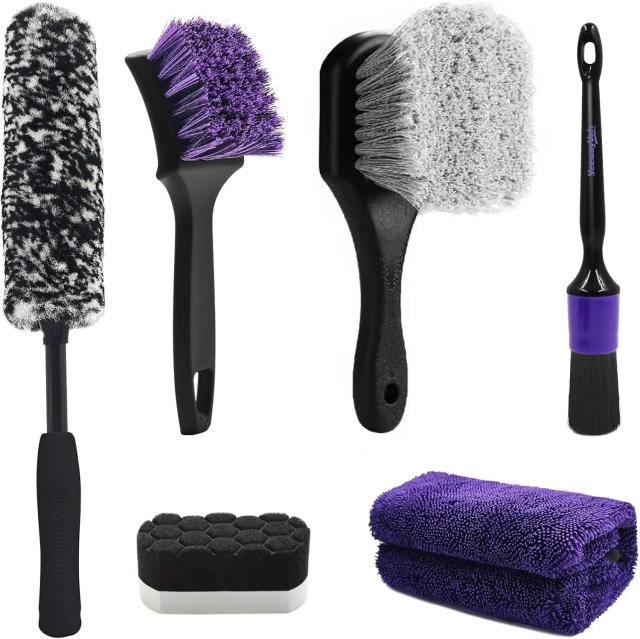 Car Wheel and Tire Brush Detailing Kit by YeewayVeh