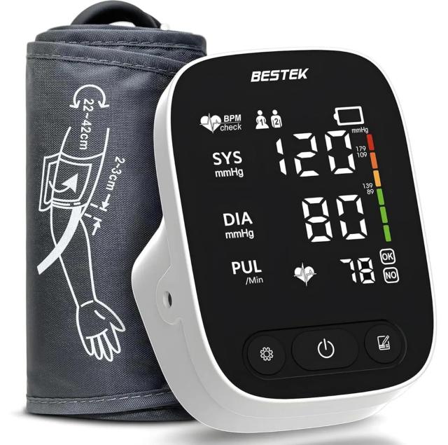 Bestek Blood Pressure Monitor Automatic Arm BP Cuff