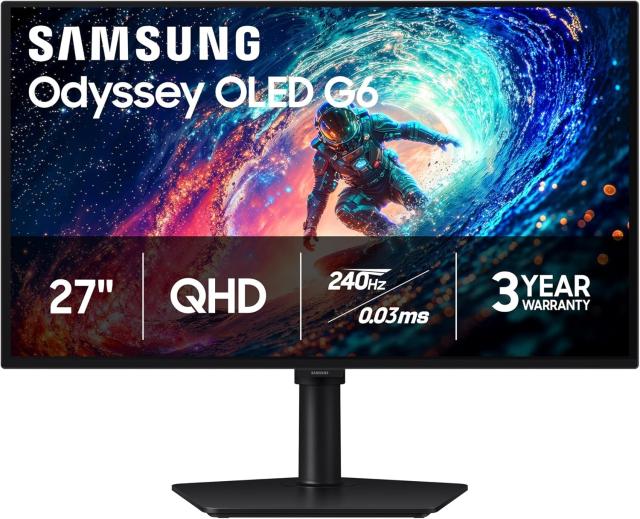27in Samsung Odyssey G61SH QHD OLED Monitor