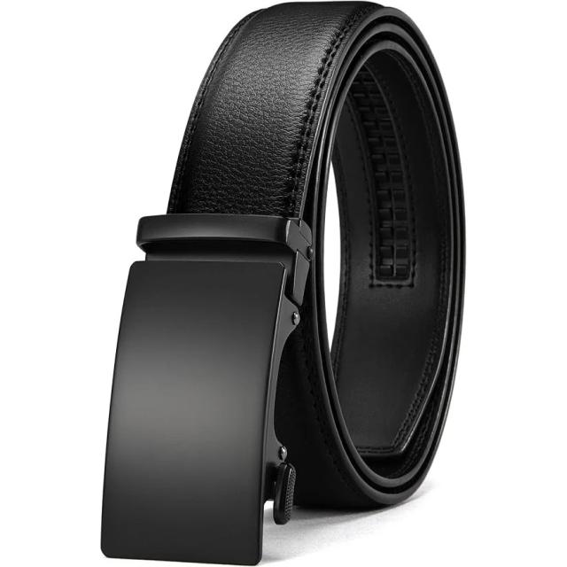 Chaoren Mens Leather Ratchet Belt 32 38