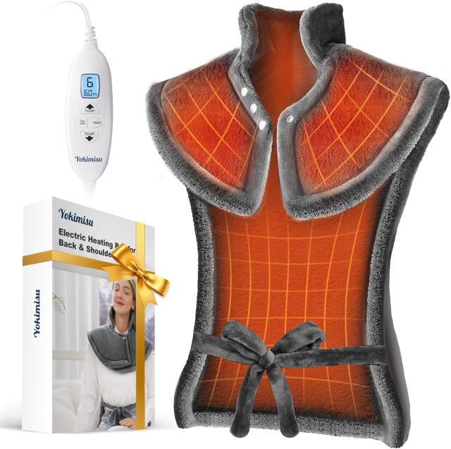 Yokimisu Heating Pad for Shoulders and Back Pain Relief