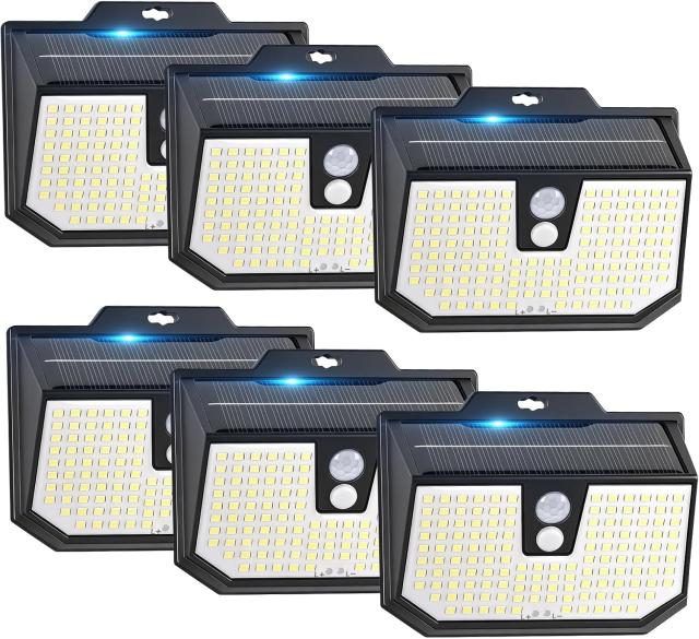Brightever Solar Lights Outdoor Motion Sensor 6 Pack