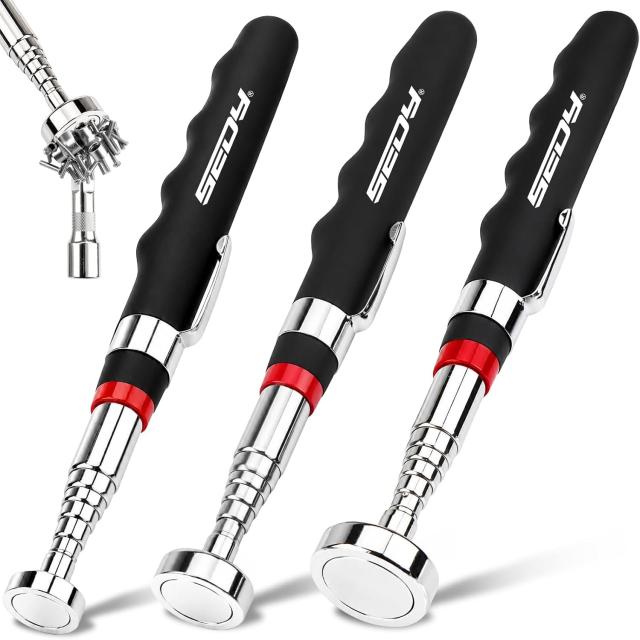 Sedy Extendable Telescoping Magnetic Grabber Tool 3 Pack