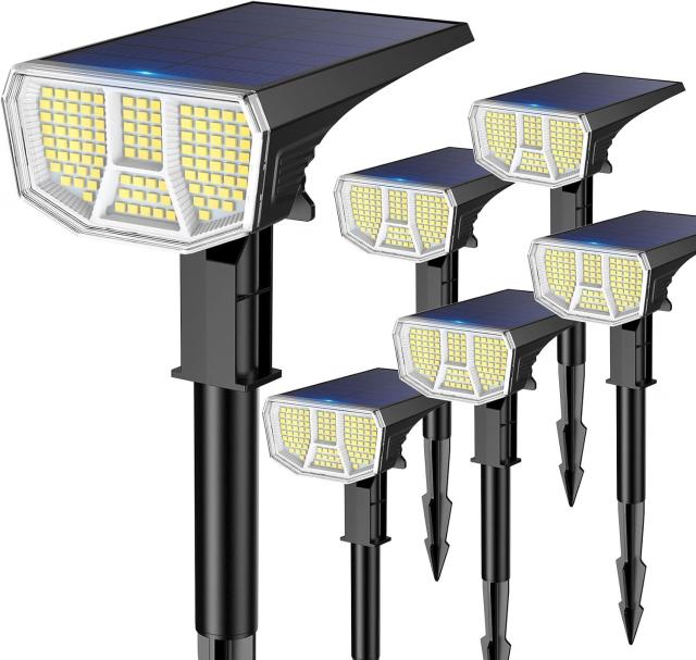 Letmy Solar Outdoor Spot Lights 6 Pack