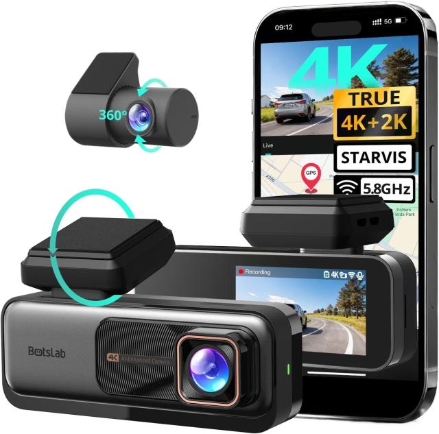 Botslab G980H 4K Starvis Front and Rear Dash Cam