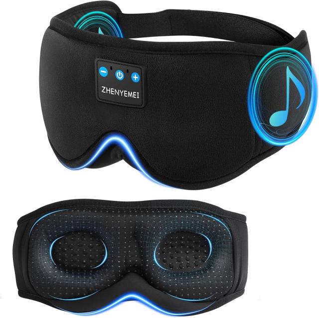 Sleep Mask with Bluetooth Headphones by Zhenyemei
