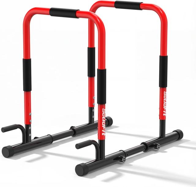 SolidFit Dual Dip Bar Station and Push Up Bar