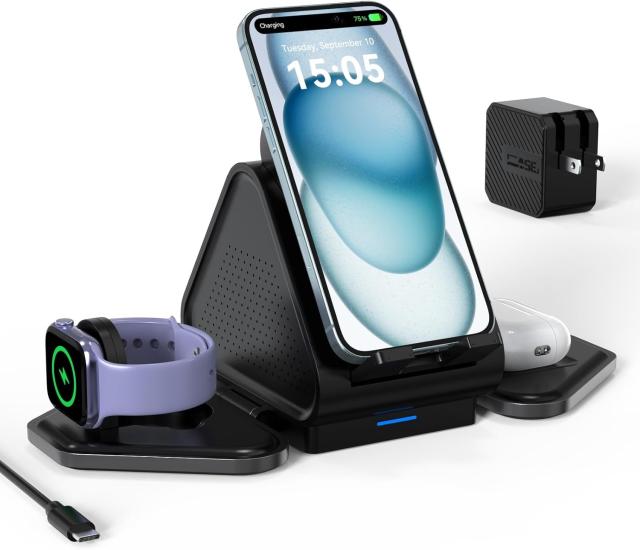 iPhone 17 16 15 3 in 1 Wireless Charging Station by Minthouz