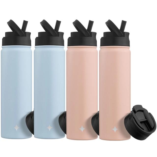 JoyJolt 22oz Water Bottle 4 Pack