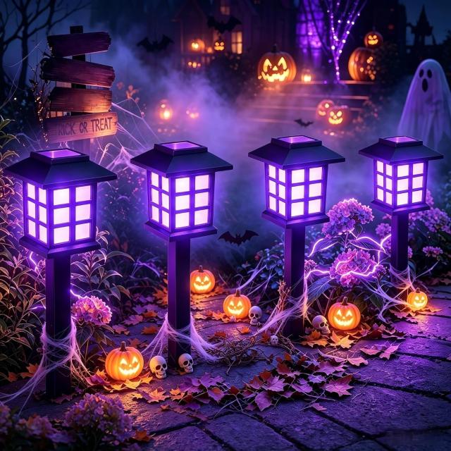 Gigalumi Halloween Solar Lights Outdoor 12 Pack