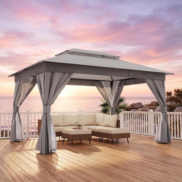 Lausaint Home 10x12 Gazebo Canopy