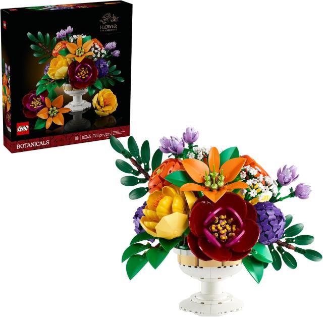 Lego Botanicals Arrangement Flowers Building Set 10345
