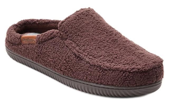 Dearfoams Cozy Comfort Men\'s Notch Clog Slippers