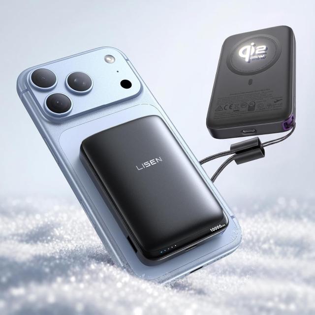Lisen QI2.2 Magnetic Portable Power Bank Charger
