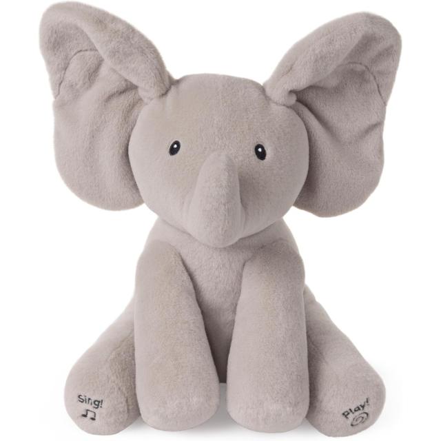 Gund Baby Flappy Elephant 12in Musical Baby Toy