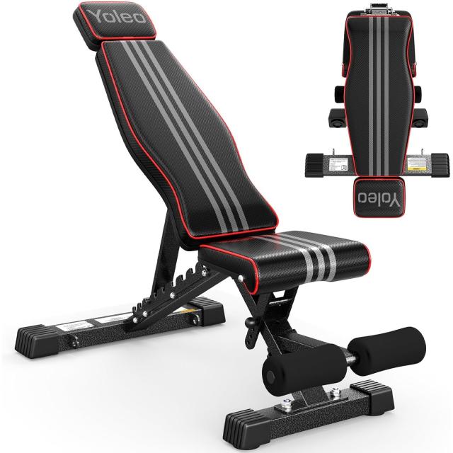 Yoleo Adjustable Weight Bench