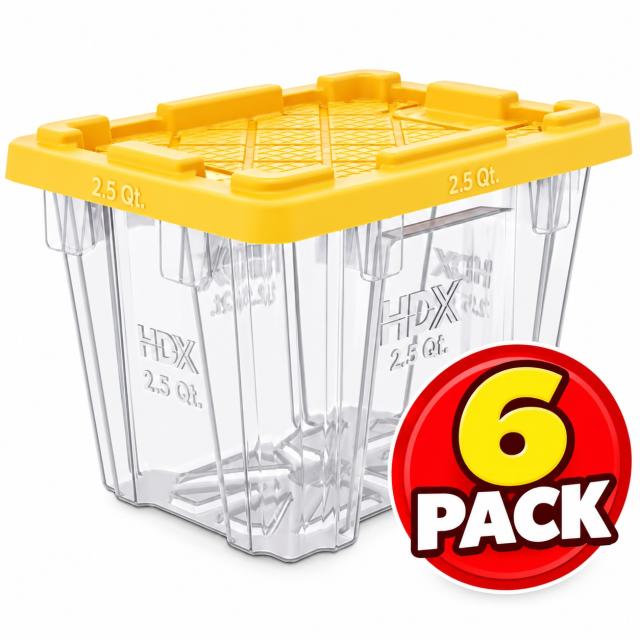 HDX Tough Storage Tote 6 Pack
