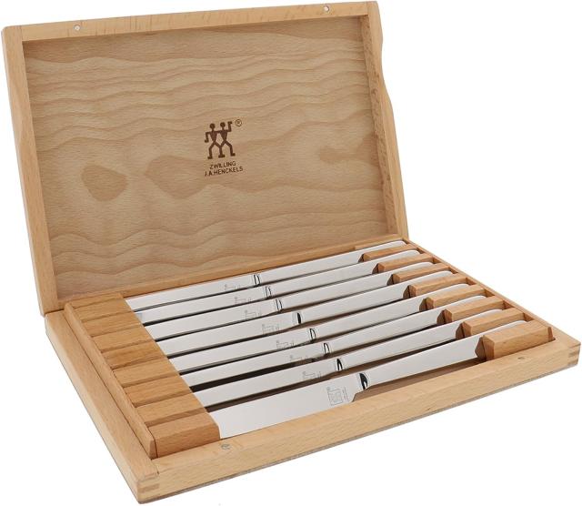 Zwilling Ultra-Sharp Steak Knives Wood Gift Box