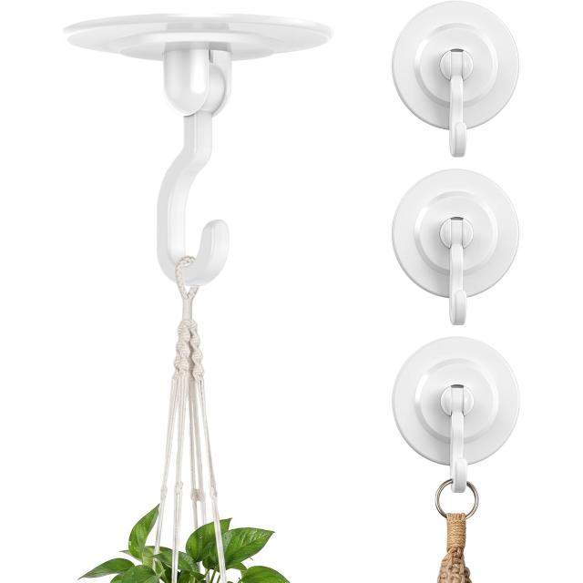 Adhesive Ceiling Hooks for Hanging Plants