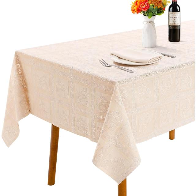 Waterproof Heavy Duty PVC Vinyl Rectangle Tablecloth
