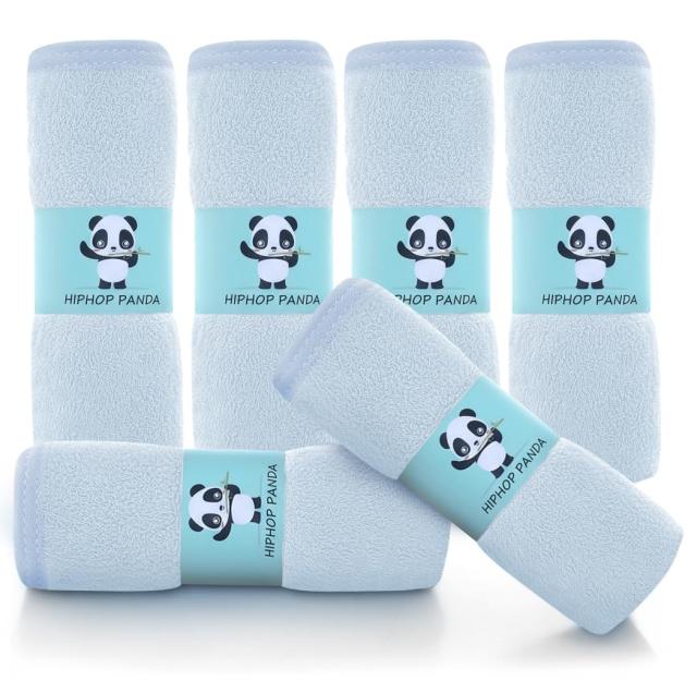 Hiphop Panda Ultra Soft Baby Washcloths 6 Pack