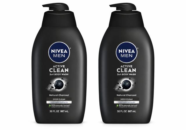 Nivea Men Active Clean 3-in-1 Body Wash 2 Pack