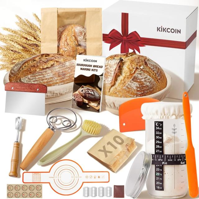 Kikcoin Sourdough Bread Baking Starter Kit