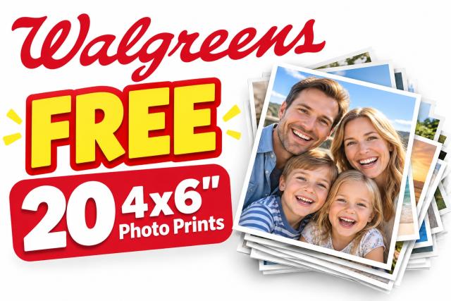 20 Photo 4x6 Prints Walgreens 1-3pm ET Today 10/14 Only
