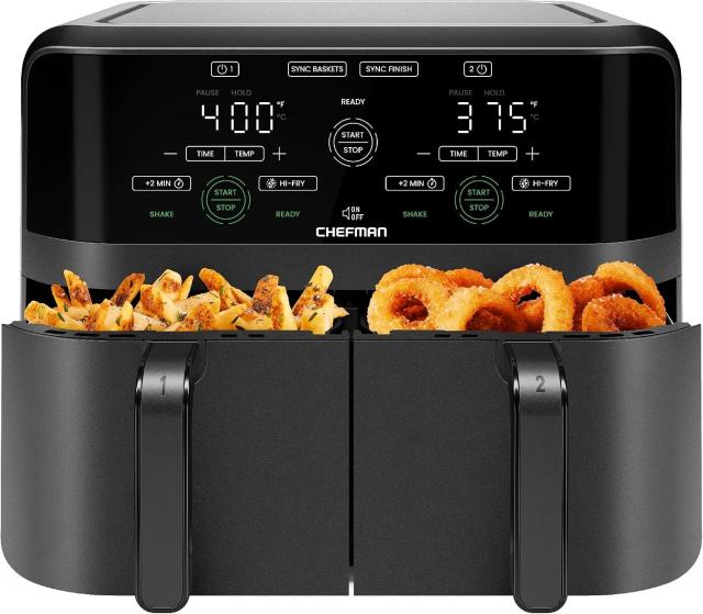 Chefman 6qt Dual Basket Air Fryer