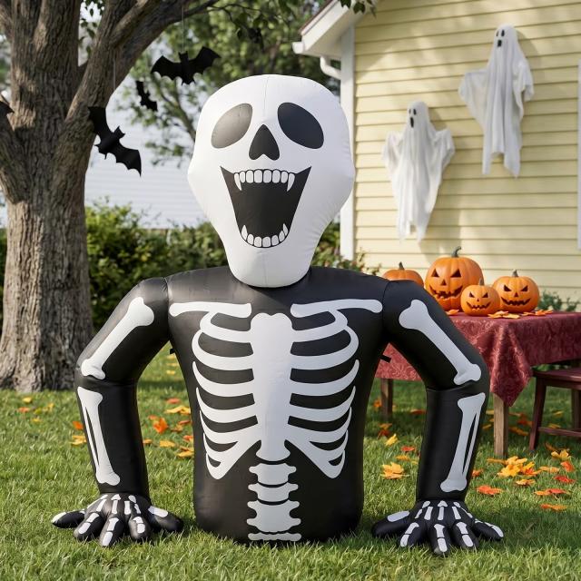 Ktaxon 6ft Halloween Inflatable Skeleton Decoration
